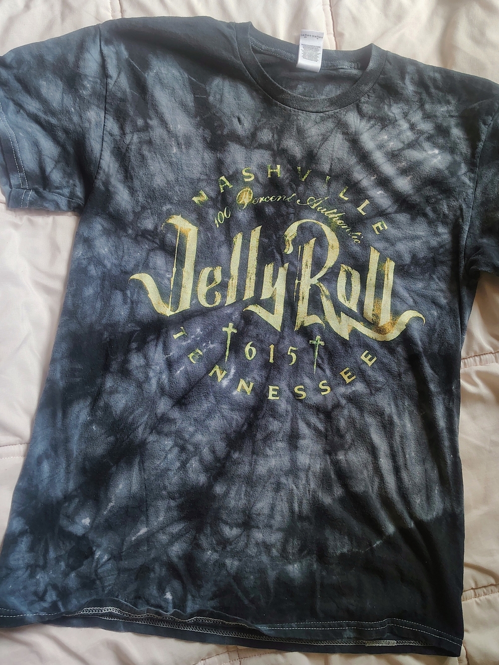 Jelly Roll Nashville Short Sleeve Tie-Dye Tee - Black